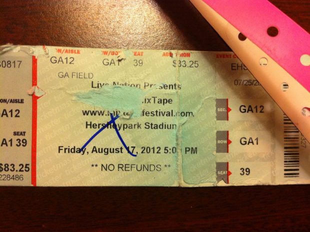 NKOTB MixTape Festival Hershey, PA 8.17.12